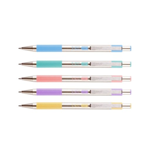 Golyóstoll 0,7mm, pasztell lila test, Zebra F-301, írásszín kék