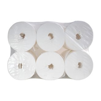   Toalettpapír 2 rétegű közületi átmérő: 19 cm 100 % cellulóz laponkénti belső adagolású 12 tekercs/karton hófehér