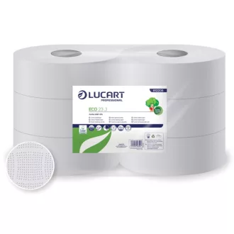   Toalettpapír 2 rétegű közületi átmérő: 23 cm 717 lap/tekercs 6 tekercs/karton Eco 23 J Lucart_812206 fehér