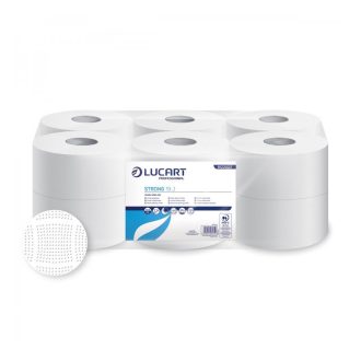   Toalettpapír 2 rétegű közületi átmérő: 19 cm 100 % cellulóz 12 tekercs/karton Aquastream 150 Lucart_812223J hófehér