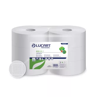   Toalettpapír 2 rétegű közületi átmérő: 26 cm 1043 lap/tekercs 6 tekercs/karton Eco 26 J Lucart_812207 fehér