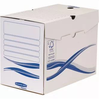   Archiváló doboz A4, 200mm, Fellowes® Bankers Box Basic, 25 db/csomag, kék-fehér