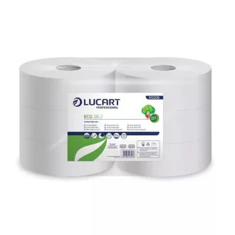   Toalettpapír 2 rétegű közületi átmérő: 28 cm 1152 lap/tekercs 6 tekercs/karton Eco 28 J Lucart_812208 fehér