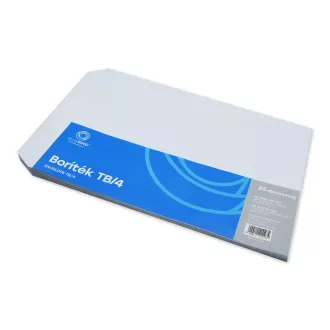   Boríték TB/4 öntapadó bélésnyomott 250x353mm Bluering® 25 db/csom fehér