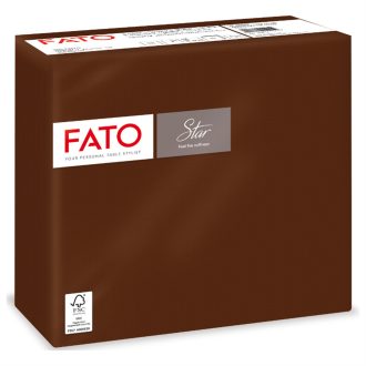   Szalvéta 2 rétegű 38 x 38 cm 40 lap/cs Fato Star csokoládé_82991000