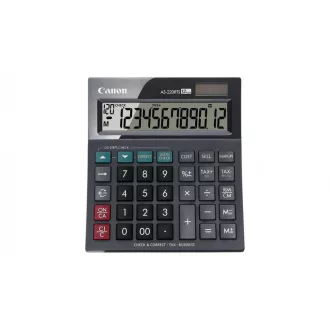   Számológép asztali 12 számjegy, döntött kijelző, Canon, AS-220RTS