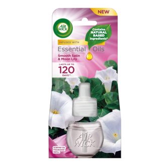   Légfrissítő utántöltő 19 ml elektromos készülékbe AirWick Bársony Szatén és Éji liliom