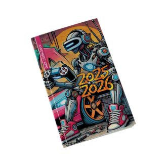   Diák zsebkönyv 125mmx205mm, fehér lapokkal 2025/2026 graffiti Realsystem