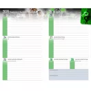 Diák zsebkönyv 125mmx205mm, fehér lapokkal 2026/2027 szirmok Realsystem