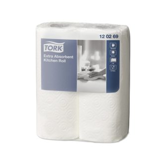   Háztartási papírtörlő kéztörlő 2 rétegű 64 lap/tekercs 2 tekercs/csomag ExtraTork_120269