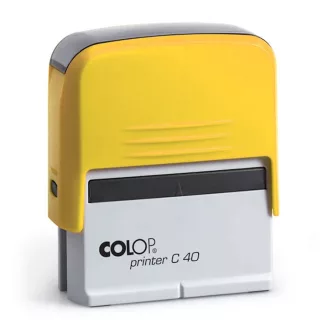 Bélyegző C40 Colop citromsárga ház/fekete párna