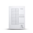 Iratgyűjtő, táblázatos pólyás dosszié A4, 230g. karton Bluering® fehér