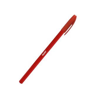   Golyóstoll 0,7mm eldobható, hatszögletű test kupakos Bluering® Jetta, írásszín piros