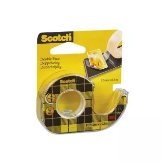   Ragasztószalag kétoldalas, 12mmx6,3m 3M Scotch 136D víztiszta