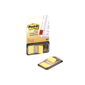 Jelölőcímke 25,4x43,2mm, 50lap műanyag, 3M 680-5 sárga