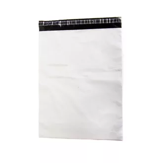  Futártasak, 450x550 + 50 mm. szilikonos záródás Coex Fehér/Fekete