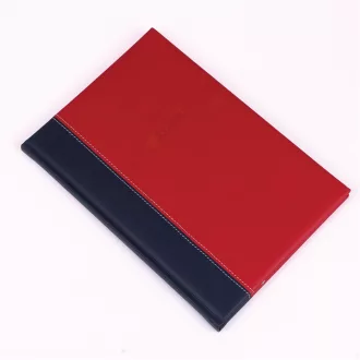   Határidőnapló Linett B/5, heti fehér lapokkal kék-piros Realsystem 2026.