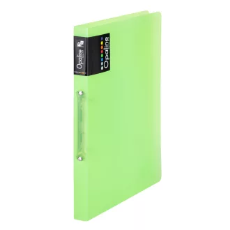   Gyűrűskönyv A4, 2 gyűrűs 2cm gerinc PP, Karton P+P Opaline zöld
