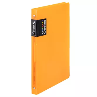   Gyűrűskönyv A4, 4 gyűrűs 2cm gerinc PP, Karton P+P Opaline narancs