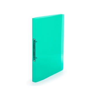   Gyűrűskönyv A4, 2 gyűrűs 2cm gerinc áttetsző PP, Karton P+P Lines zöld