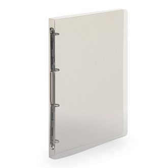   Gyűrűskönyv A4, 4 gyűrűs 2cm gerinc áttetsző PP, Karton P+P Lines füst