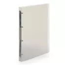 Gyűrűskönyv A4, 4 gyűrűs 2cm gerinc áttetsző PP, Karton P+P Lines füst