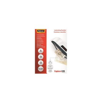   Lamináló fólia, A5, 125 mikron, fényes, 100 db/doboz, Fellowes®
