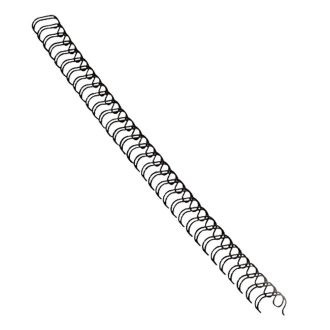   Fém spirál 3:1, 8mm, 36-50lap, Fellowes® 100 db/doboz, fekete