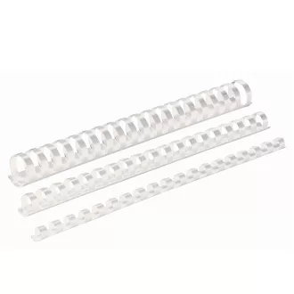  Spirál műanyag, 10mm, 41-55lap, 100 db/doboz, Fellowes® fehér