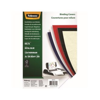   Hátlap, A4, 250 g, matt, Fellowes® Delta, 100 db/csomag, királykék