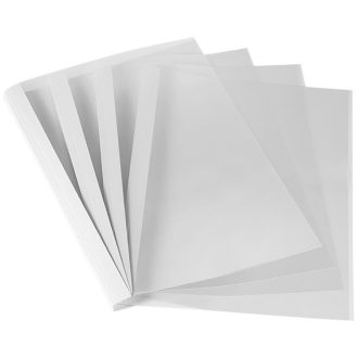   Hőkötő borító, A4, 1,5mm, 170 g, 1-10lap, matt, Fellowes® Coverlight, 20 db/csomag, fehér