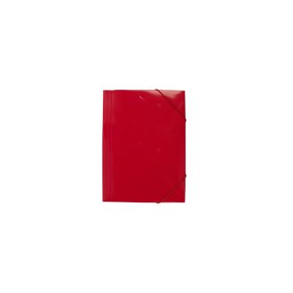 Gumis mappa A4, 400g. karton EVOffice piros