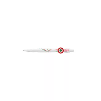   Golyóstoll 0,8mm, nyomógombos Ico kokárdás, 10 db/csomag, írásszín kék