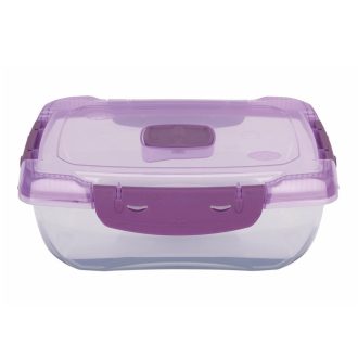  Ételtároló doboz 1 literes csatos és szelepes mikrós-fagyasztós_lányos színek