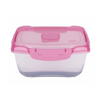   Ételtároló doboz 1,4 literes csatos és szelepes mikrós-fagyasztós_lányos színek