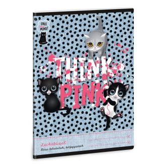   Leckefüzet A5, tűzött 38 lap Ars Una THINK-PINK (5285) 23 10db/csomag