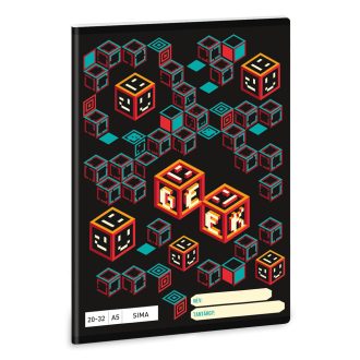   Füzet iskolai A5, 32lap, sima 20-32 Ars Una GEEK (5256) 23 10db/csomag
