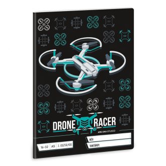   Füzet iskolai A5, 32lap, vonalas 16-32 2.osztályos Ars Una DRONE RACER (5131) 22 10db/csomag