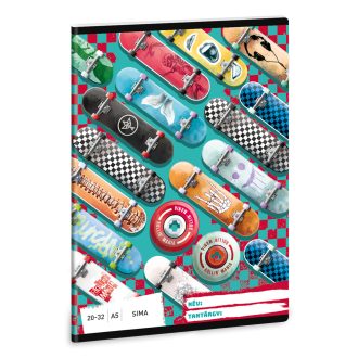   Füzet iskolai A5, 32lap, sima 20-32 Ars Una ROLLIN MANIA (5228) 22 10db/csomag