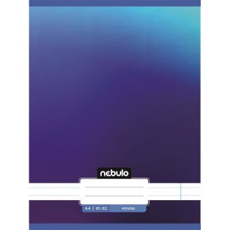   Füzet, A4, vonalas, 81-32, Monochrome és Gradient minták II., 12 db/csomag Nebulo