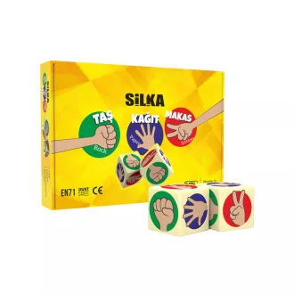 Radír, kő-papír-olló, 12 db/display, Silka