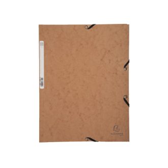 Gumis mappa karton  prespán A/4 Exacompta barna