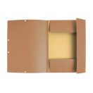 Gumis mappa karton  prespán A/4 Exacompta barna