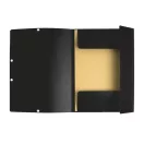 Gumis mappa karton prespán A/4 Exacompta fekete