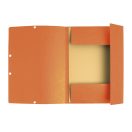Gumis mappa karton  prespán A/4 Exacompta narancssárga