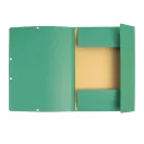 Gumis mappa karton  prespán A/4 Exacompta zöld