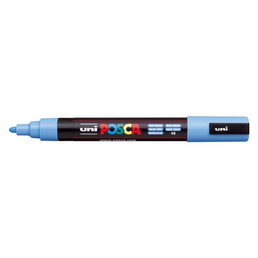 Dekormarker 1,8-2,5mm, Uni Posca PC-5M égszínkék