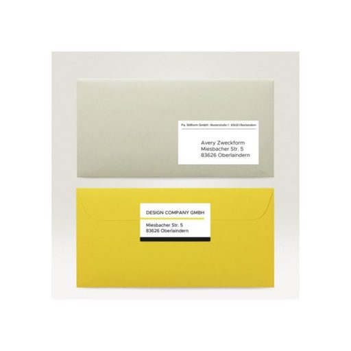 Etikett címke, 97x67,7mm, univerzális, 65 lap, 8 címke/lap Avery, fehér