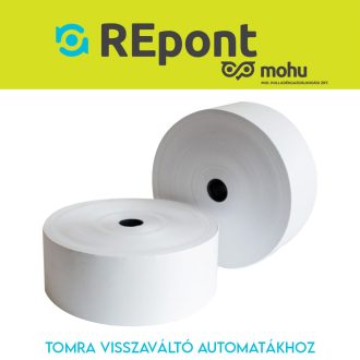   Hőpapír 58mm széles, 250fm hosszú, cséve 25mm, BPA mentes nyomatlan, TOMRA MOHU visszaváltó gépekhez Bluering®