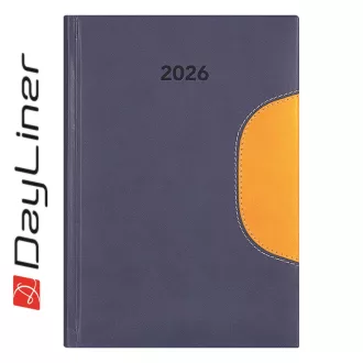   Határidőnapló Memphis B5 heti, fehér lapokkal kék-sárga Dayliner 2026.